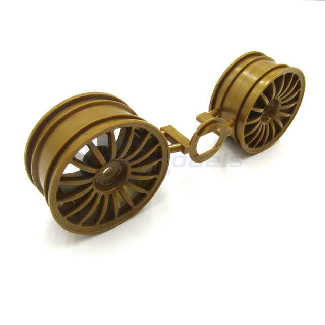 Tamiya Impreza WRC 2008/TT01E/TT02/TL01, 0444123/10444123 16 Spoke Wheels 2 Pcs.