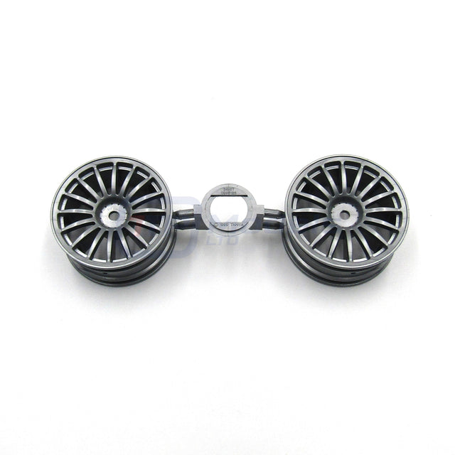 Tamiya 58182 Audi A4 STW/TA03F/TT01/TT02, 0445605/10445605 Wheels (2 Pcs.), NEW