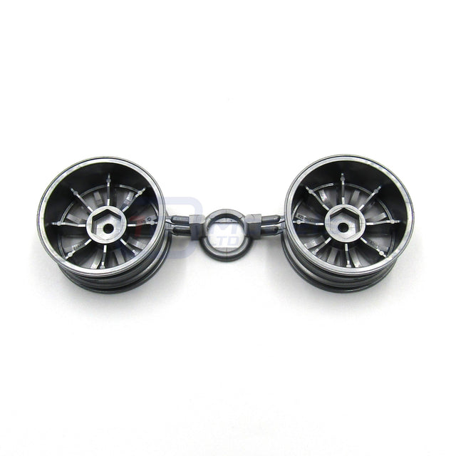 Tamiya 58182 Audi A4 STW/TA03F/TT01/TT02, 0445605/10445605 Wheels (2 Pcs.), NEW
