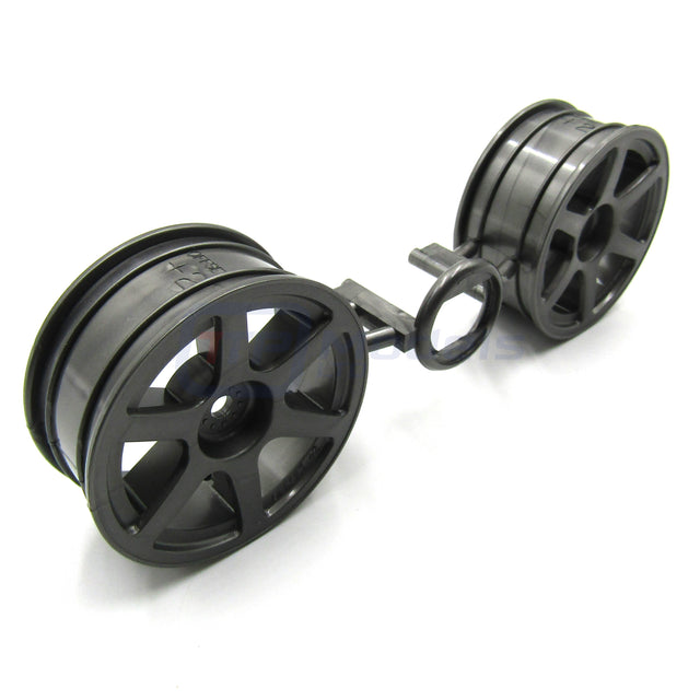 Tamiya 58297 Raybrig NSX 2002/2003/2004/TA04R, 0445976/10445976 Wheels (2 Pcs.)