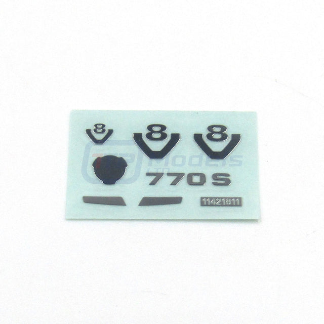 Tamiya 56368 Scania 770 S 6x4, 1421811/11421811 Metal Transfer Stickers, NIP