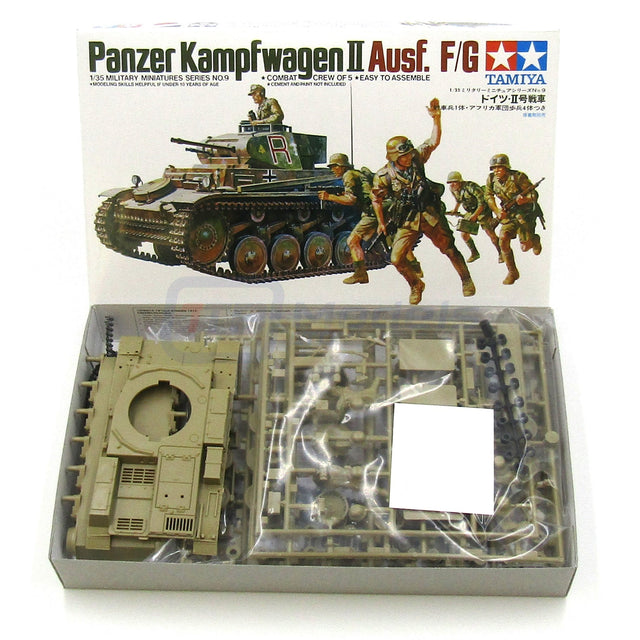Tamiya 35009 1/35 Military Miniatures Series: Panzer Kampfwagen II Ausf. F/G