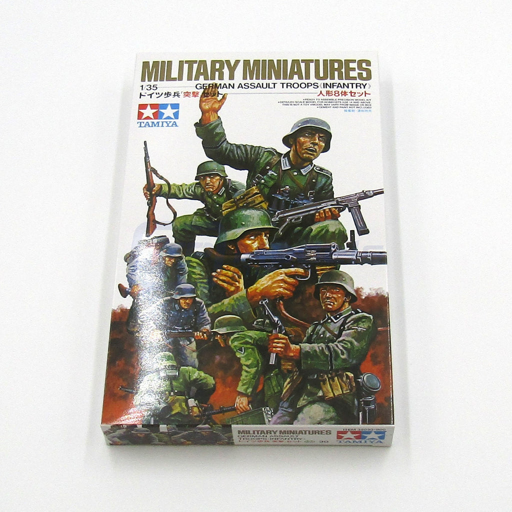 Tamiya 35030 1/35 Military Miniatures Series: German Assault Troops (I ...