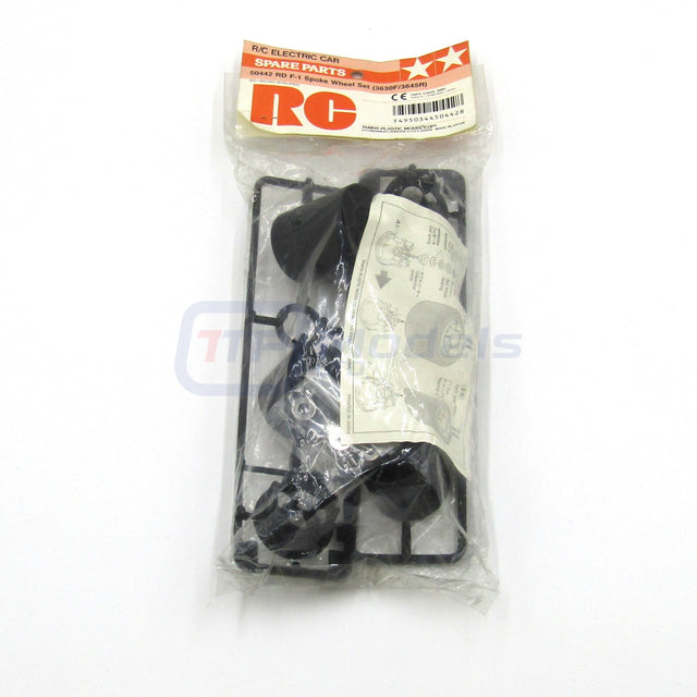 Tamiya 50442 RD F-1 Spoke Wheel Set (3630F/3645R), (F102/F103), NIP