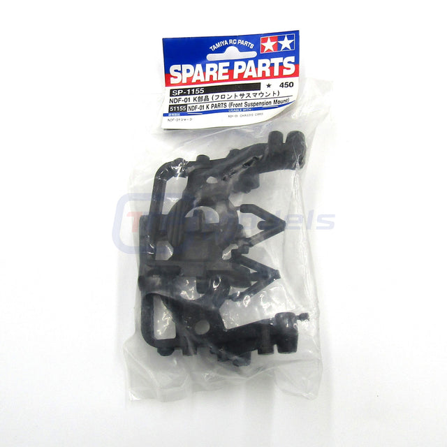 Tamiya 51155 NDF-01 K Parts (Front Suspension Mount), Nitro Thunder/Crusher, NIP