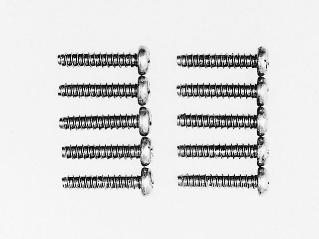 Tamiya 53017 3x15mm Titanium Tapping Screw (10 Pcs.), NIP