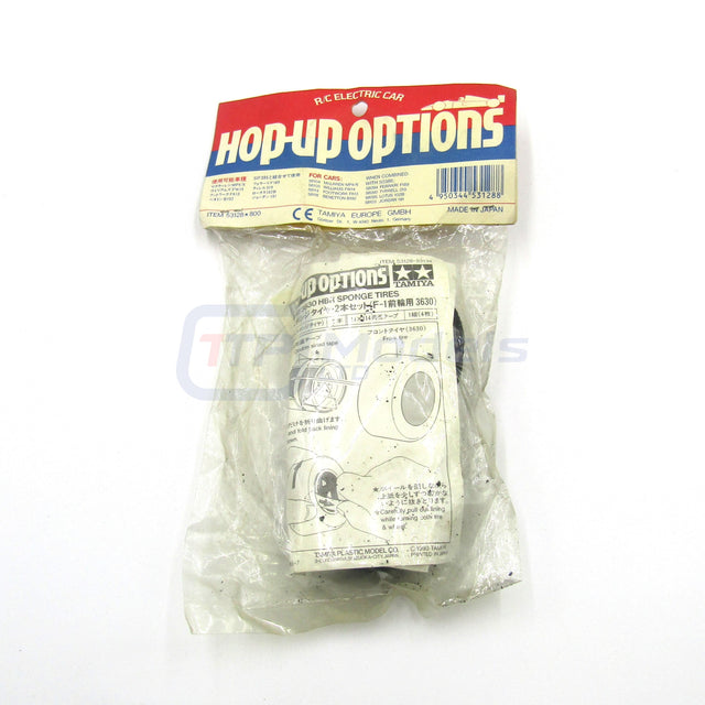 Tamiya 53128 F-1 Front 3630 HBR Medium Sponge Tires (1 Pair), (F102/F103), NIP