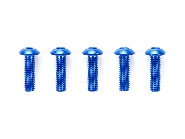 Tamiya 53767 3x10mm Round Head Socket Screw / Blue (5 Pcs.) (TRF's/TB Evo's) NIP