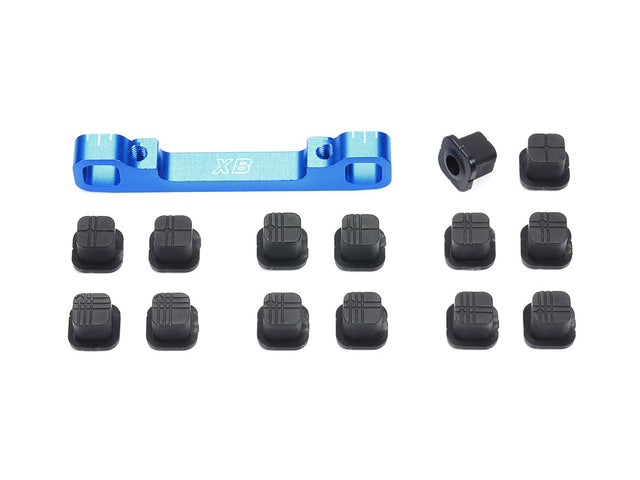 Tamiya 54880 Aluminum Adjustable Suspension Mount (XB), (TRF419/TR420/TA07/TB05)
