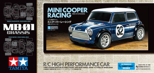 Tamiya 58747 Mini Cooper Racing (MB-01) Assembly Kit, NIB