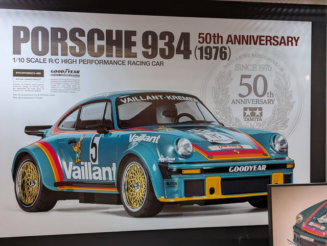 Tamiya 47524 Porsche 934 (1976) 50th Anniversary Assembly Kit, NIB **BALANCE**