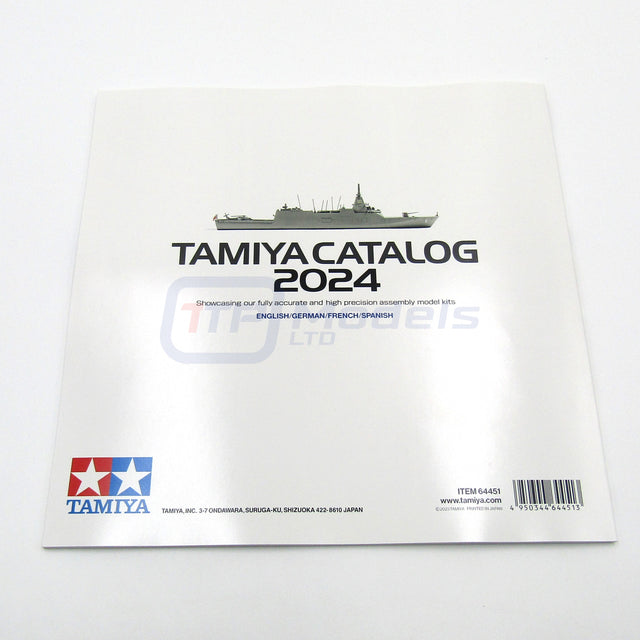 Tamiya 64451 Model Kit Catalogue/Catalog 2024, (English/German/French/Spanish)
