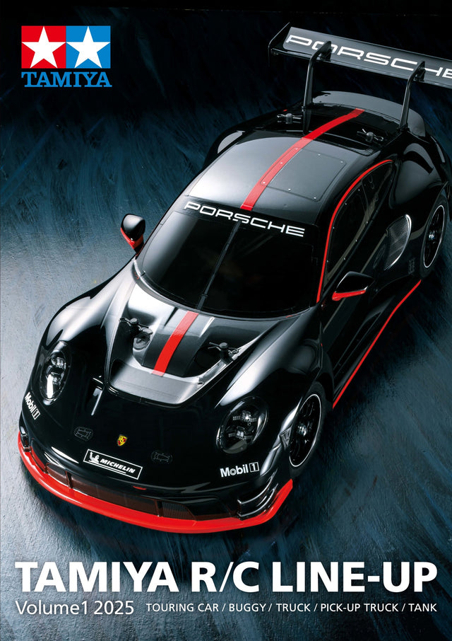 Tamiya 64458 R/C Line-Up Volume 1 2025 (English/RC), (Porsche 911GT3 R/DT04) NEW