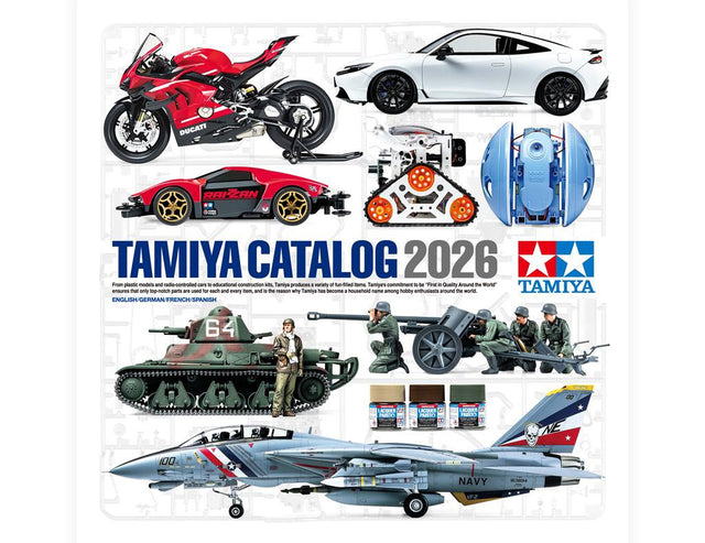 Tamiya 64463 Model Kit Catalogue/Catalog 2026, (English/German/French/Spanish)