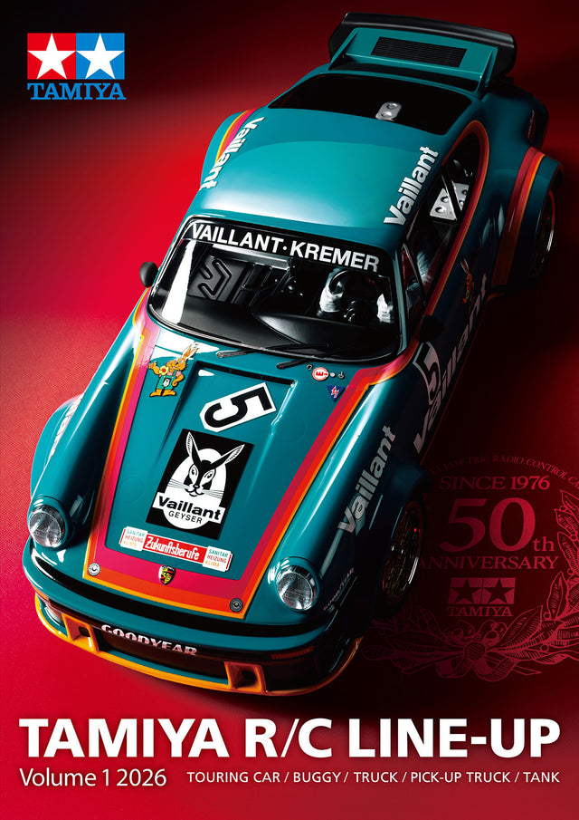 Tamiya 64464 R/C Line-Up Volume 1 2026 (English/RC), (50th Porsche/Ranger) NEW