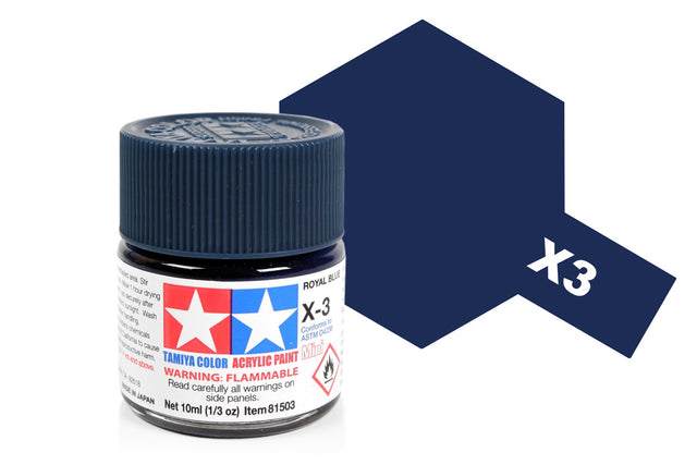 Tamiya Acrylic Mini X & XF Paint Jars (Round, 10ml, .33fl oz), NEW