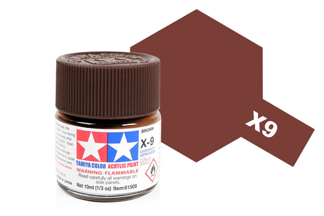 Tamiya Acrylic Mini X & XF Paint Jars (Round, 10ml, .33fl oz), NEW