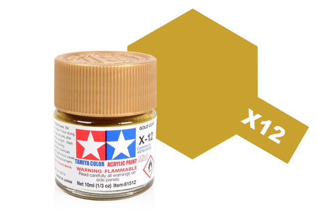 Tamiya Acrylic Mini X & XF Paint Jars (Round, 10ml, .33fl oz), NEW