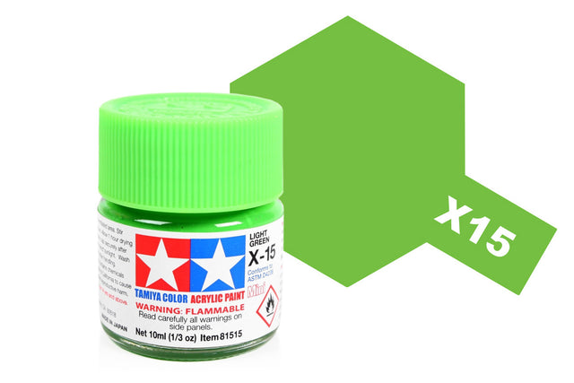 Tamiya Acrylic Mini X & XF Paint Jars (Round, 10ml, .33fl oz), NEW