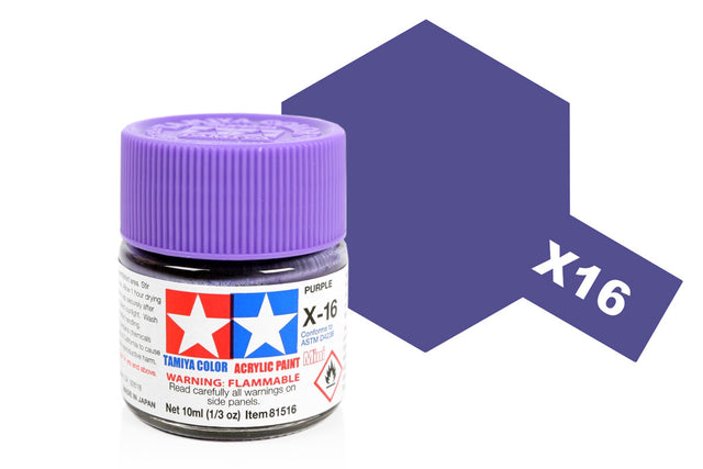 Tamiya Acrylic Mini X & XF Paint Jars (Round, 10ml, .33fl oz), NEW