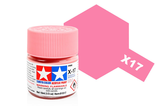 Tamiya Acrylic Mini X & XF Paint Jars (Round, 10ml, .33fl oz), NEW