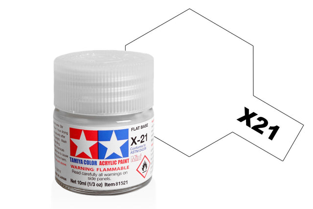 Tamiya Acrylic Mini X & XF Paint Jars (Round, 10ml, .33fl oz), NEW