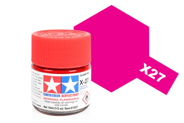 Tamiya Acrylic Mini X & XF Paint Jars (Round, 10ml, .33fl oz), NEW