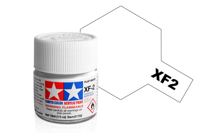 Tamiya Acrylic Mini X & XF Paint Jars (Round, 10ml, .33fl oz), NEW