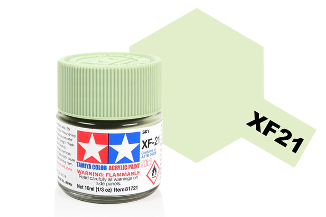 Tamiya Acrylic Mini X & XF Paint Jars (Round, 10ml, .33fl oz), NEW