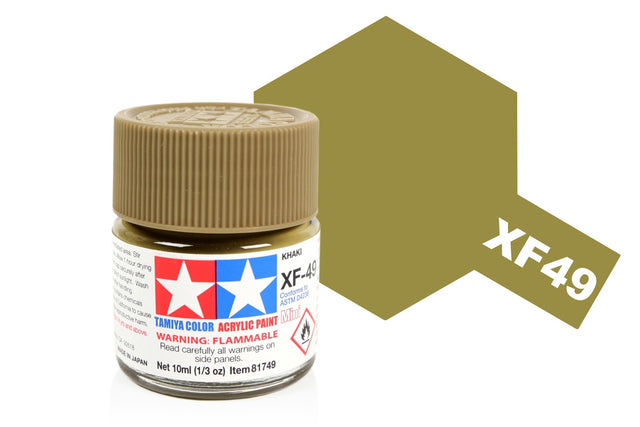 Tamiya Acrylic Mini X & XF Paint Jars (Round, 10ml, .33fl oz), NEW