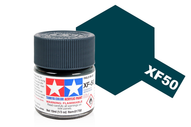 Tamiya Acrylic Mini X & XF Paint Jars (Round, 10ml, .33fl oz), NEW