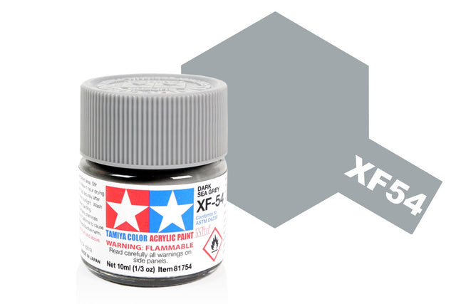 Tamiya Acrylic Mini X & XF Paint Jars (Round, 10ml, .33fl oz), NEW