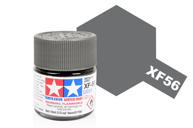 Tamiya Acrylic Mini X & XF Paint Jars (Round, 10ml, .33fl oz), NEW