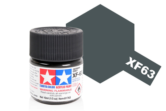 Tamiya Acrylic Mini X & XF Paint Jars (Round, 10ml, .33fl oz), NEW