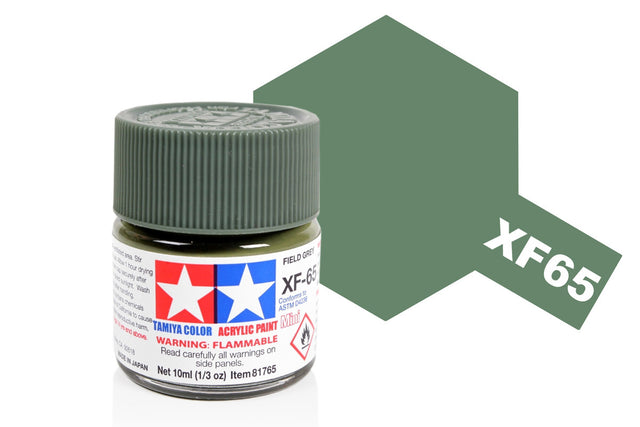 Tamiya Acrylic Mini X & XF Paint Jars (Round, 10ml, .33fl oz), NEW