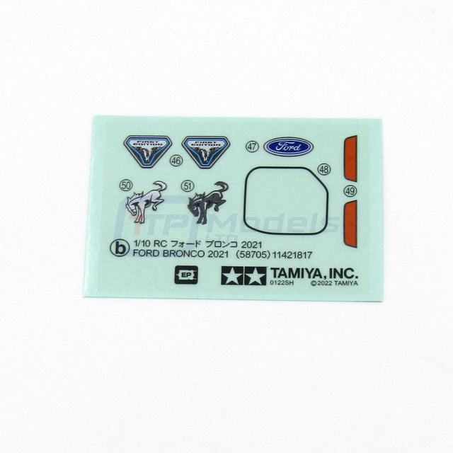 Tamiya 58705 Ford Bronco 2021/CC02/CC-02, 9490068/19490068 Decals/Stickers, NEW
