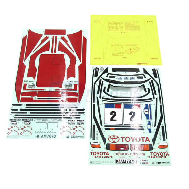 Tamiya 58718 Celica GT-Four (ST165)/TT02, 9490082/19490082 Decals/Stickers, NEW