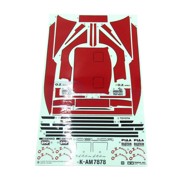 Tamiya 58718 Celica GT-Four (ST165)/TT02, 9490082/19490082 Decals/Stickers, NEW