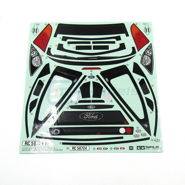 Tamiya 58724 2003 Ford Focus RS Custom/TT02, 9490102/19490102 Decals/Stickers