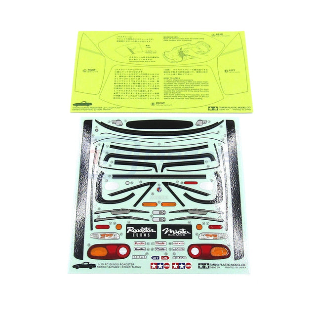 Tamiya 58180 Eunos Roadster/M02M/M04M/M06, 9495247/19495247 Decals/Stickers, NIP