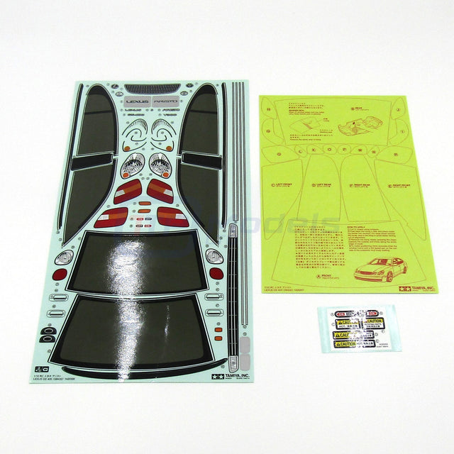 Tamiya 58432 Lexus GS400/TT01ED 9495582/19495582 Decals/Stickers & Masking, NIP