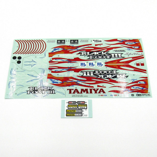 Tamiya 58498 Blackfoot 3/III/lll, 9495684/19495684 Decals/Stickers, NEW
