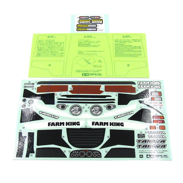 Tamiya 58556 Farm King (Wheelie)/WR-02G, 9495760/19495760 Decals/Stickers, NIP