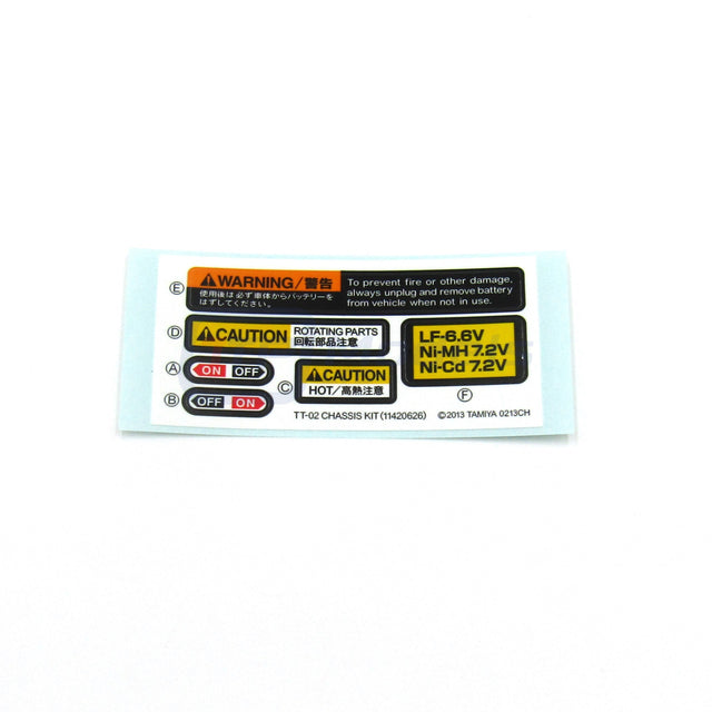 Tamiya 58189 Martini Alfa Romeo/TA03F/TT02 9495845/19495845 Decals/Stickers, NEW