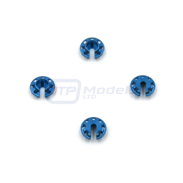 Tamiya 49255 TRF414M/TA04 TRF, 9804151/19804151 Aluminium Damper Retainer 4 Pcs.