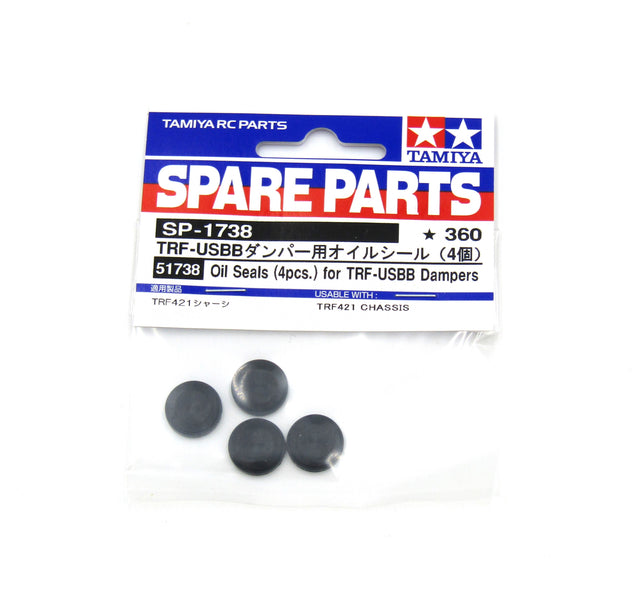 Tamiya 51738 TRF421 Damper Oil Seals, (42384 TRF-421 Chassis Kit), NIP