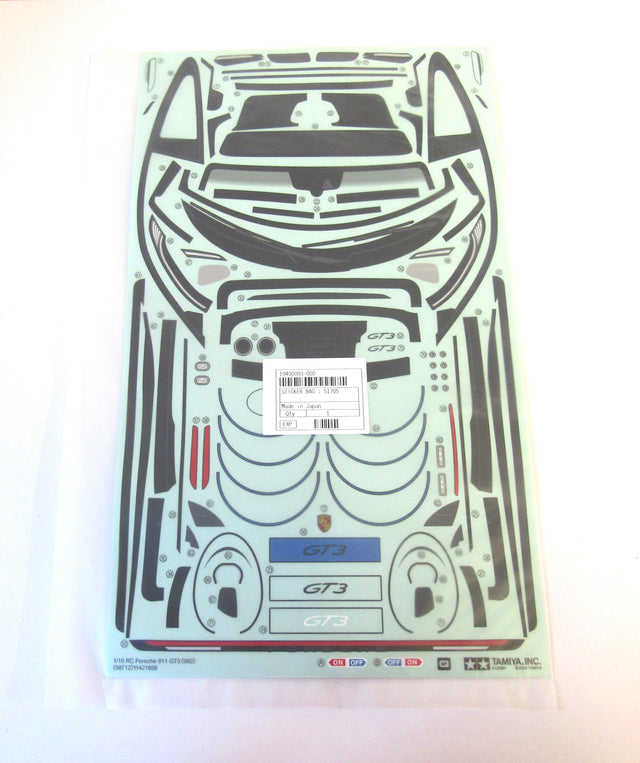 Tamiya 58712 Porsche 911 GT3 (992)/TT02, 9490093/19490093 Decals/Stickers, NIP