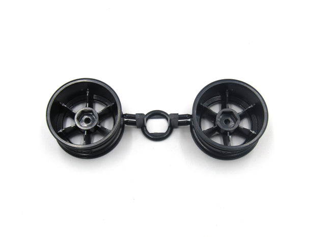 Tamiya 58739 1998 Honda NSX Racing/TT-02, 0440845/10440845 Front Wheels, NEW