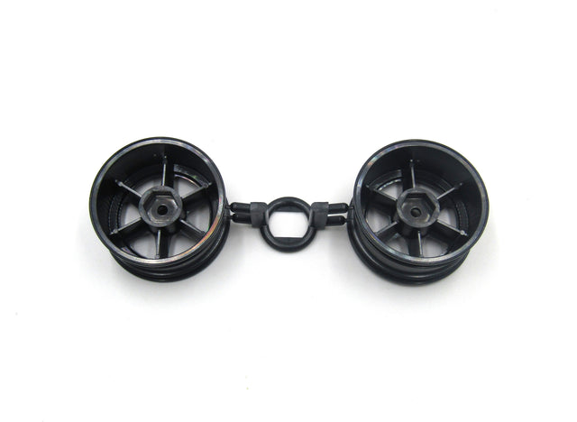 Tamiya 58739 1998 Honda NSX Racing/TT-02, 0440846/10440846 Rear Wheels, NEW