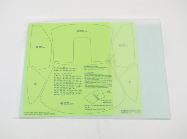 Tamiya 58739 1998 Honda NSX Racing/TT-02, 9490128/19490128 Decals/Stickers
